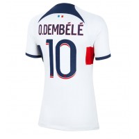 Zenski Nogometni Dres Paris Saint-Germain Ousmane Dembele #10 Gostujuci 2023-24 Kratak Rukav